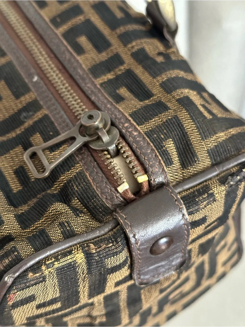 Fendi Zucca FF Boston bag
